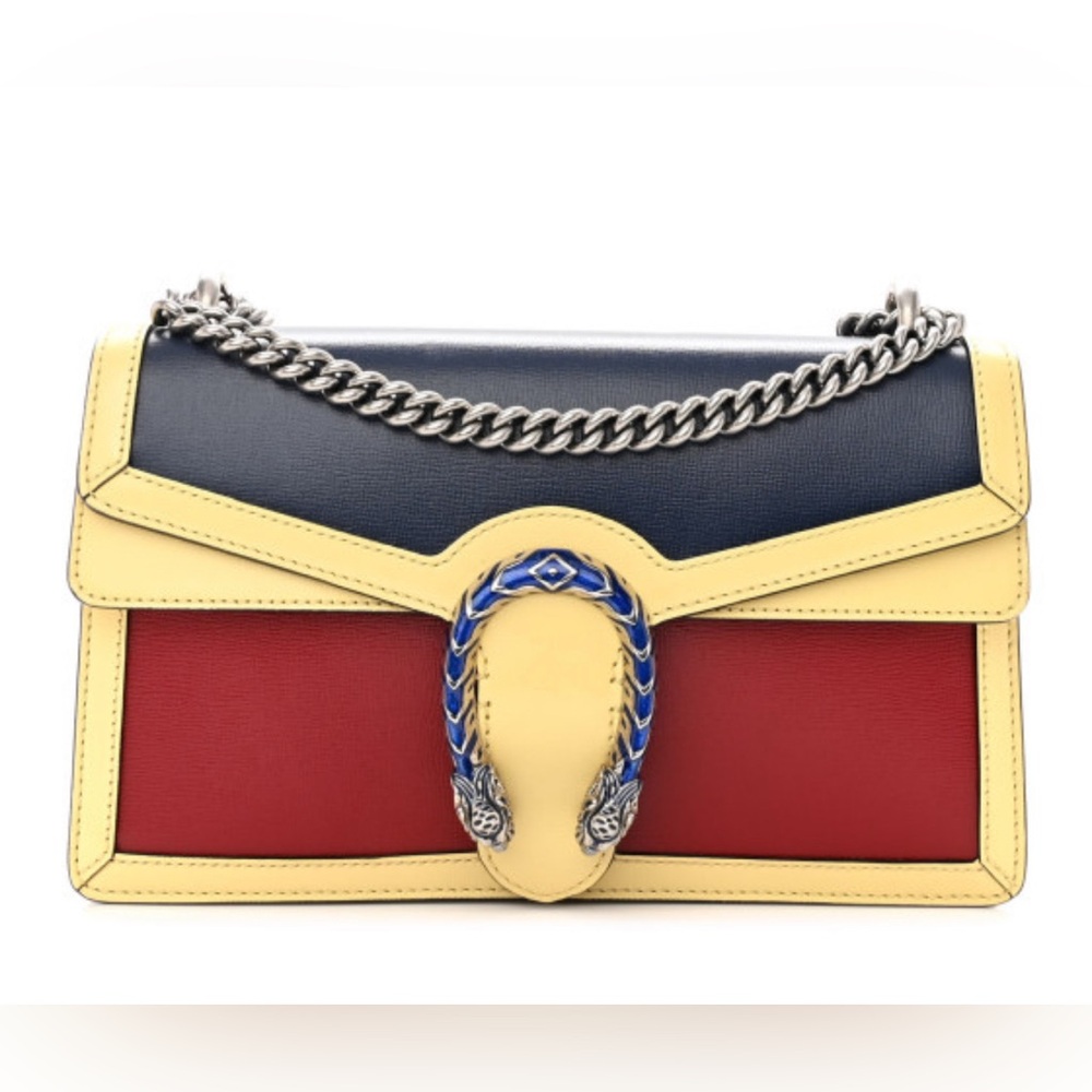 *NWT* GUCCI Azalea Calfskin Enamel Small Dionysus Shoulder Bag